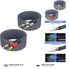 1/4 Guitar Instrument Cable 25ft 2-Pack, Straight to Straight 1/4 Instrument ...