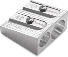 2-Hole Pencil Sharpener Magnesium Alloy Wedge Profile