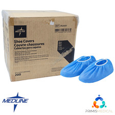 Medline CRI2001 Blue Shoe Covers X-Large Case of 200 Disposable