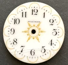 Antique Waltham 0s Fancy Pocket Watch Dial Parts 28.7mm Gold USA