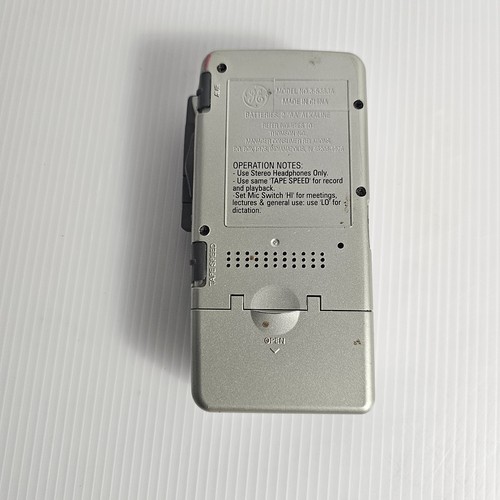 GE 3-5383A Microcassette Recorder AVR Fast Playback Voice Recorder - Picture 6 of 8