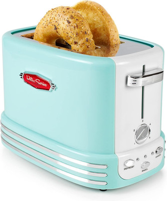 New and Improved Wide 2-Slice Toaster Perfect for Bread, English Muffins, Bagels