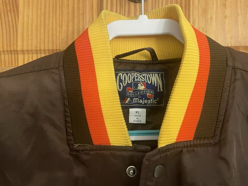 Vintage SAN DIEGO PADRES MLB Majestic Cooperstown Satin Jacket SIZE: EXTRA-LGE - Bild 4 von 12