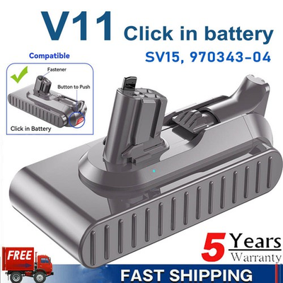#ad 25.2V 6.0Ah Click in Battery for Dyson V11 Battery SV15 Battery Battery $45.99
