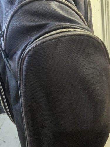 Bolsa de carro de golf Callaway divisor de 14 vías negro blanco ligero con capucha para lluvia - Imagen 9 de 14