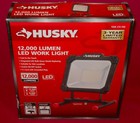 NEW OPEN BOX Husky Portable LED Work Light 12,000 Lumens Max Complete FREE SHIP