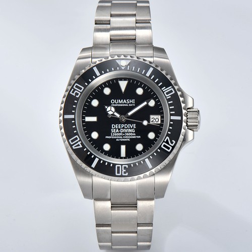 WATCH 44mm Watch Men's Deep Sea Mechanical Watch Waterproof Business NH Series 3 - Foto 18 di 20