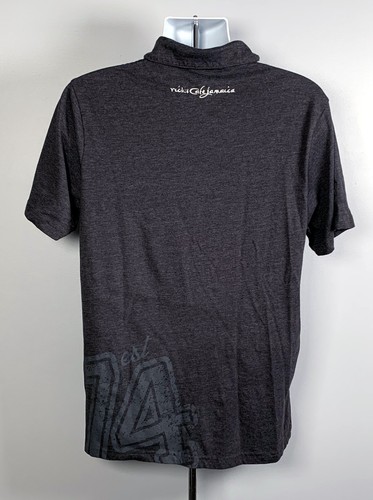 Camisa Polo Rick's Café Negril Jamaica Para Hombre Grande Algodón Mezcla Poli Gris - Imagen 3 de 4