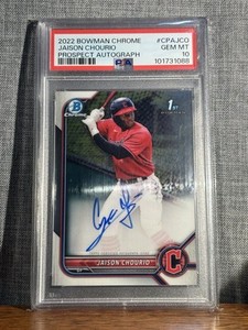 2022 Bowman Chrome Jaison Chourio 1st Prospect Auto Autograph PSA 10 #CPA-JCO