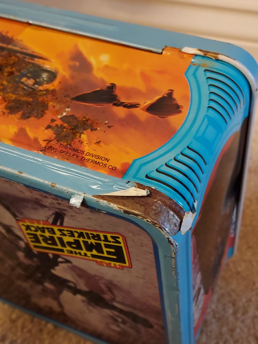 Vintage 1980 Star Wars, Empire Strikes Back Metal Lunch Box With Thermos - Bild 6 von 12