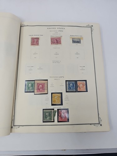 US Postage Stamp Album - American With Stamps 1847-1952 Lincoln Washington - Picture 6 of 24