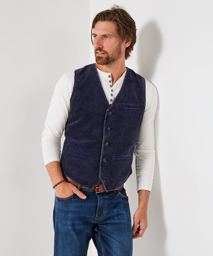 Joe Browns Men's Stylish Cord Front Waistcoat - Picture 1 of 37
