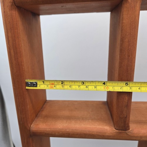 Estante de exhibición de pared de madera de campo rústico de colección caja de sombra corazón casa de campo - Imagen 12 de 15