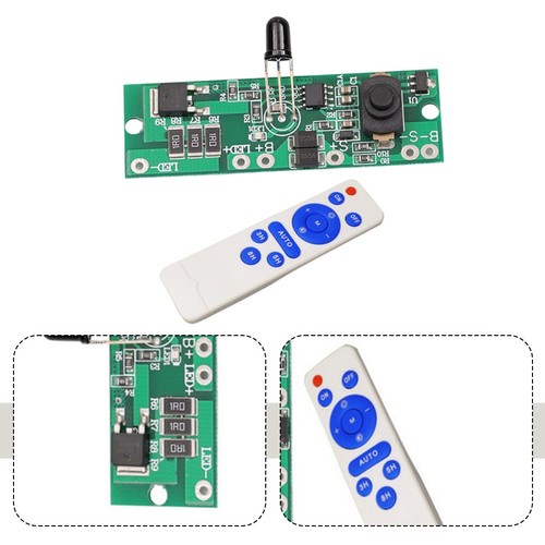 AA Batteries Needed Solar Street Light Control Panel Auto Power Reduction - Afbeelding 11 van 12