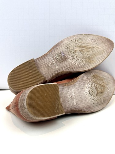 Free People Royale D’Orsay Leather Flat Shoes Booties Sz 36/ US 6 - Picture 6 of 9