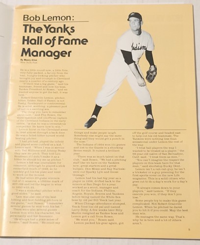 Serie de Campeonato de la Liga Americana de Béisbol 1978 Programa Oficial Yankees de Nueva York - Imagen 2 de 2