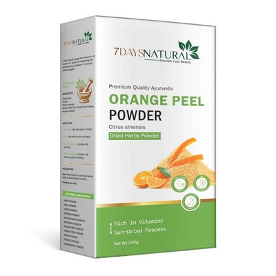 Pure Natural Orange Peel Powder Face Skin Care Brightening 200g- Free Ship - USA