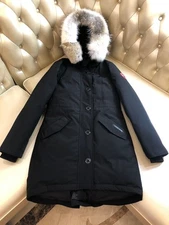 Canadian Goose Rose Claire Parka coat for women in black, trendy and warm