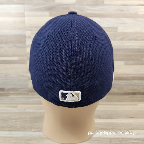 Gorra de práctica de bateo oficial Milwaukee Brewers M-L New Era auténtica azul - Imagen 7 de 17
