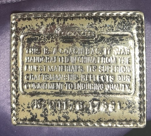 Coach Rucksack Poppy Satin Lurex Lackleder Riemen D1176-17891 Schultertasche - Bild 13 von 13