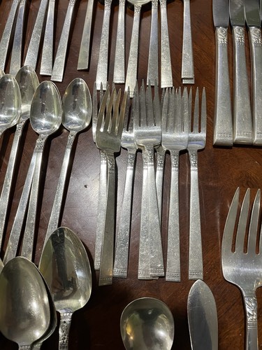 Oneida Community "Forever" (1939) Muster Silber Teller Besteck 64-teiliges Set - Bild 10 von 22