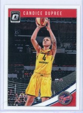 2019 Panini Donruss WNBA 61 Candice Dupree Optic Parallel Indiana Fever