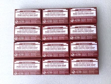 12 Pack Dr Bronner’s Hemp Eucalyptus All One Pure Castile Bar Soap Organic
