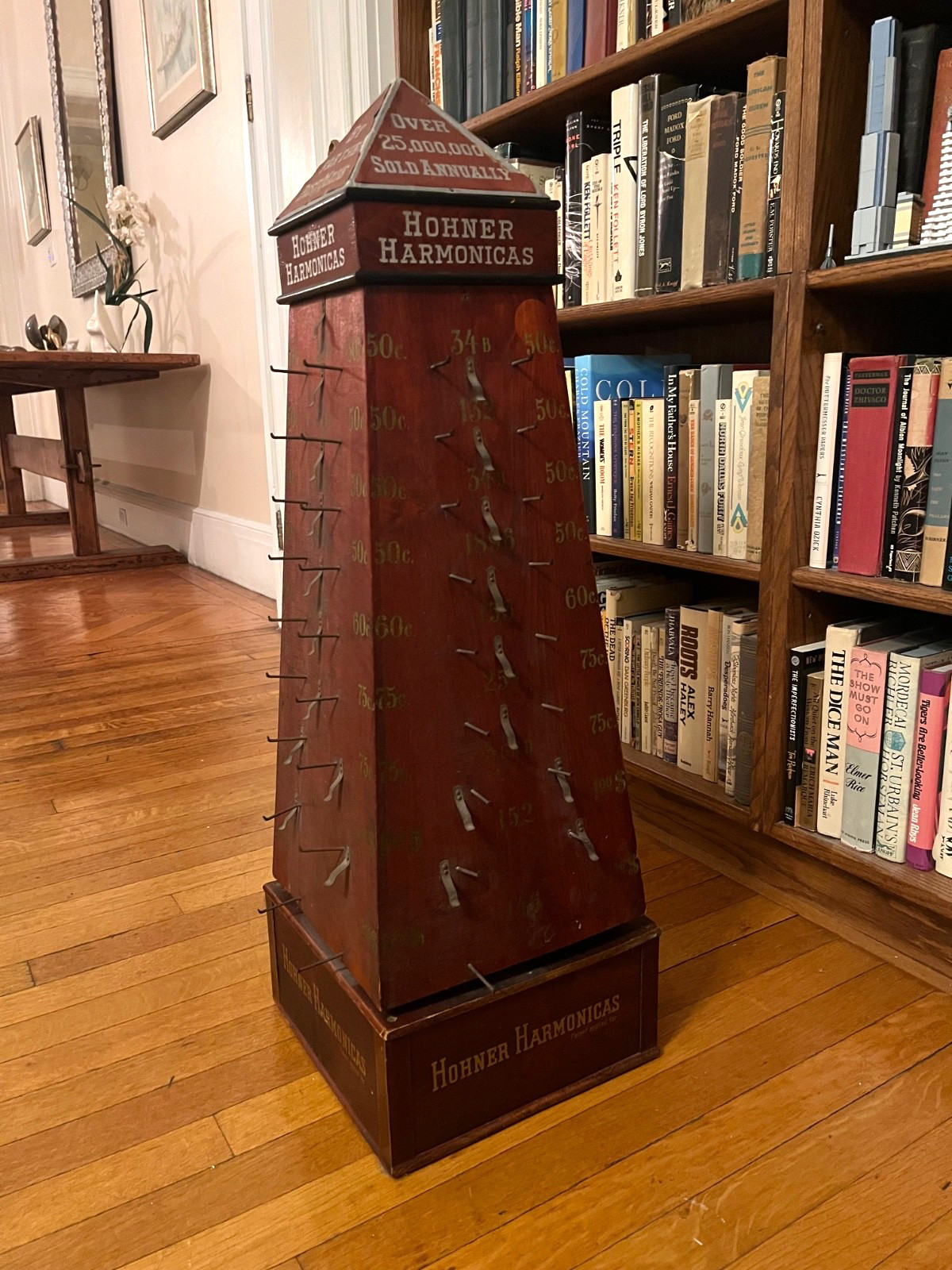 Antique Hohner Harmonica Rotating Pyramid Display working