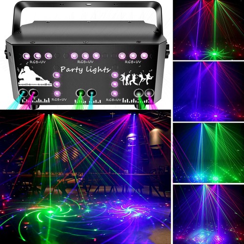 Discolicht Partylicht DMX 512 Effektstrahler LED RGB Bühnenlicht DJ Projektor - Bild 11 von 22