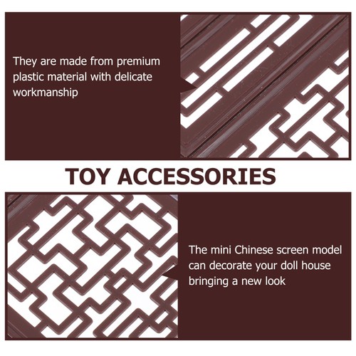2 Pairs Screen Doll Toys Tiny Mini House Ornament Simulation Decor - Picture 10 of 12