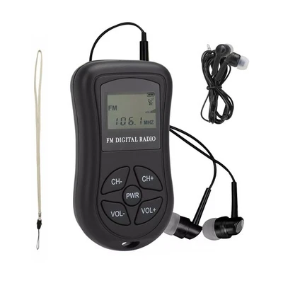 FM Radio Receiver DSP Stereo Audio Sound Earphone With 60-108 MHz FM Range - Bild 1 von 4