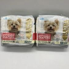Paw Inspired 13211 Ultra Protection Disposable Dog Diapers Bulk 2x 32 Count Read