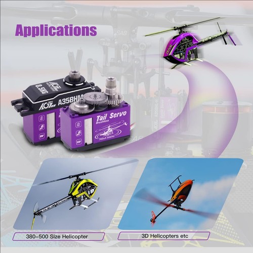 bürstenloses Hochgeschwindigkeits Schwanz servo ? 0,065 sec HV Full CNC Gehäuse  - Bild 6 von 8