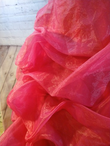 NWT fuchia pink FOREVER YOURS prom dress w/bling - SIZE 2 / GORGEOUS!!!!! - Picture 17 of 22
