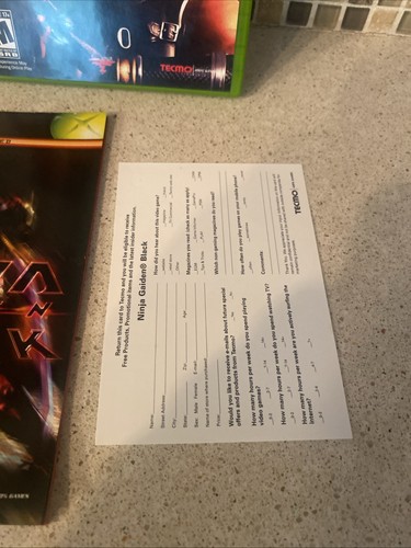 Ninja Gaiden Black (Microsoft Xbox) completo con scheda di registrazione - Foto 3 di 11