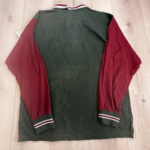 Polo de rugby vintage nuevo con etiquetas estilo para hombre grande Wilson Pro 5000 fútbol años 90 Y2K - Imagen 2 de 8