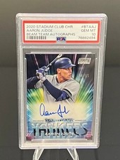 Aaron Judge 🔥 Stadium Club BEAM TEAM AUTO /15 🔥 PSA 10 🔥 BEAUTY