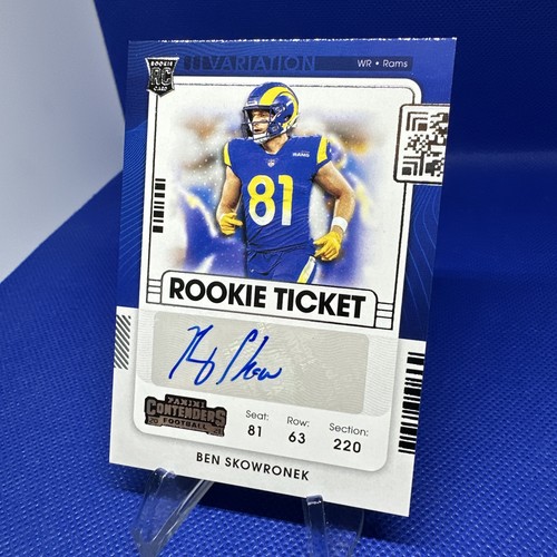 2021 Panini Contenders Ben Skowronek #257 RC Ticket Variation Autograph - Rams - Picture 3 of 4