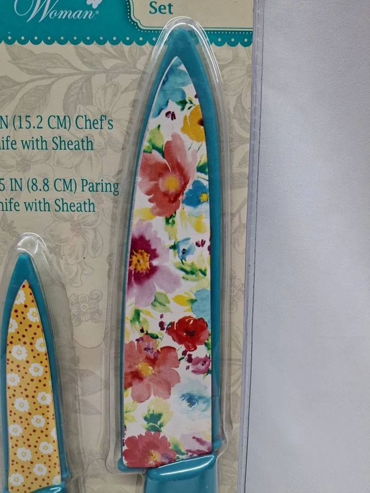 NUEVO Juego de cuchillos de chef y pelar Pioneer Woman - Breezy Blossom Foto 2 de 4