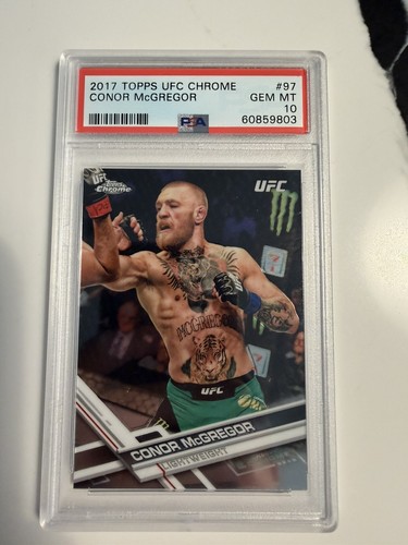 2017 Topps Chrome UFC CONOR MCGREGOR PSA 10 GEM MINT