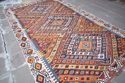 Fabulous Antique Turkish Rug 88'' x 152'' Anatolian Collectors Item Cankiri Rug - Picture 13 of 24