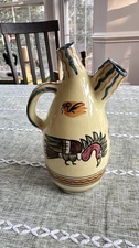 Vintage Peruvian Double Spout Vessel 8”