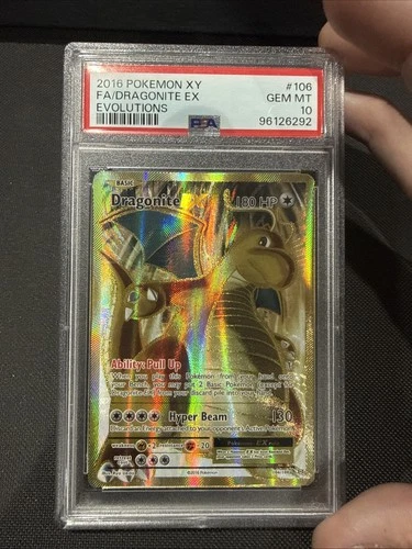 2016 Dragonite EX (Full Art) 106 Evolutions Holo PSA 10!