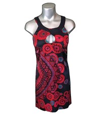 VTG JULIE BROWN 60s Mod 100% Silk Dress Bodycon Sleeveless Sexy Black Sz 4 $290