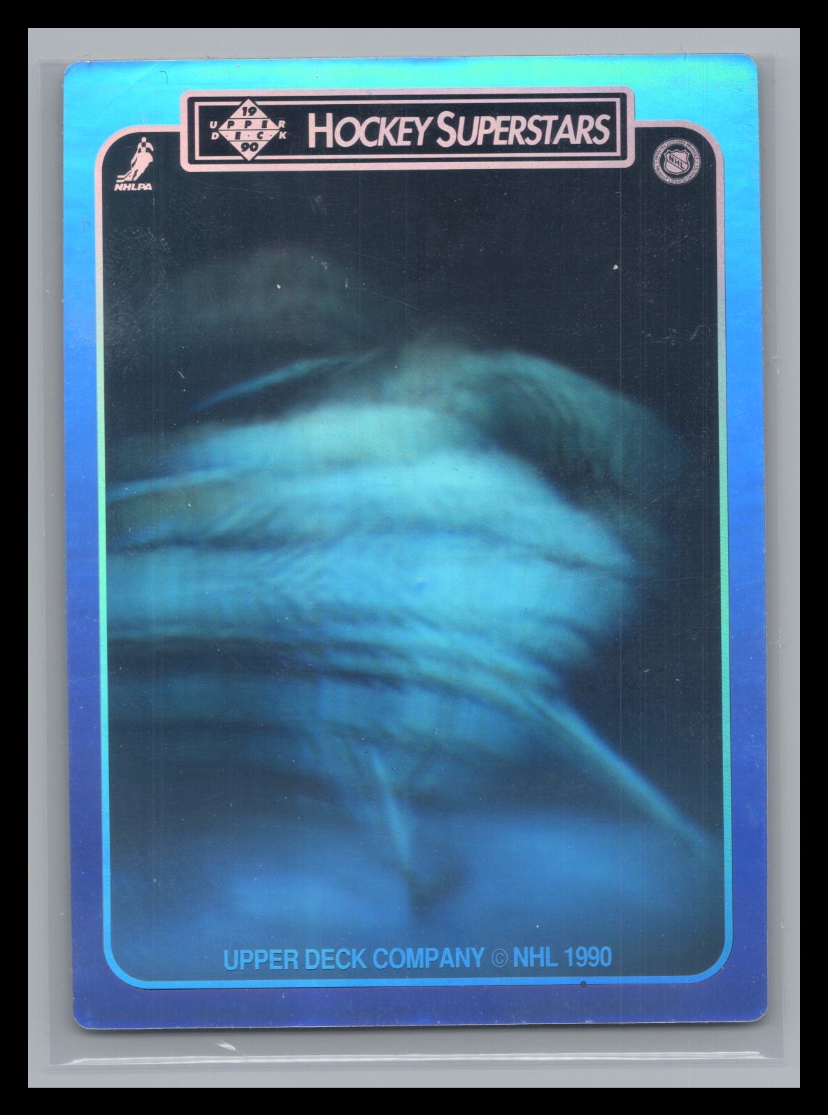 1990-91 Upper Deck Hockey #NNO Mark Messier Brett Hull HOLOGRAM Oilers Blues