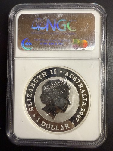 Australia 2007 1 oz. .999 Silver Koala $1 - NGC MS 69 First 5000 Struck A B50140 - Picture 2 of 2