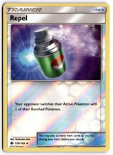 Pokemon TCG Repel 130/149 Sun & Moon Base Set Reverse Holo