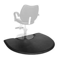 3' x 4' - 1 inch Thick Salon Anti Fatigue Mat for Hair Stylist, Semi Circle