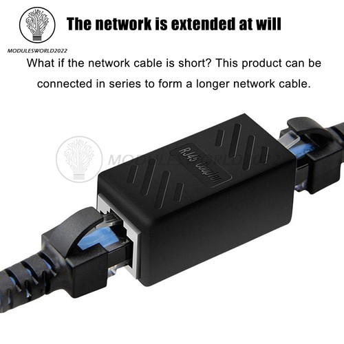 10PCS RJ45 Inline Coupler Cat6 Cat5e Ethernet LAN Network Cable Adapter - 第 3/4 張圖片