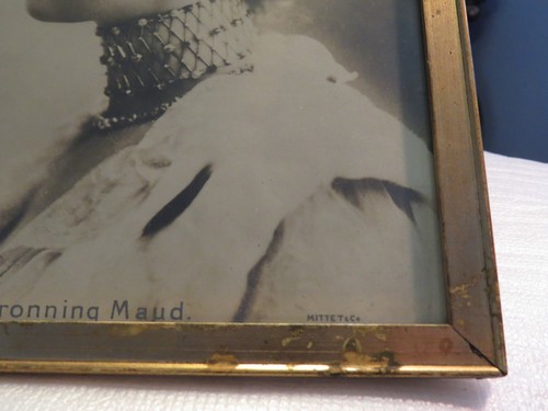 ANTIQUE PORTRAIT DRONNING MAUD - Picture 6 of 7